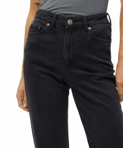 Vero Moda Tessa Mom Jeans in Dunkelgrau