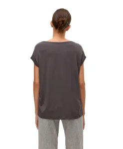 Vero Moda T-Shirt AVA mit Rundhals in Asphalt