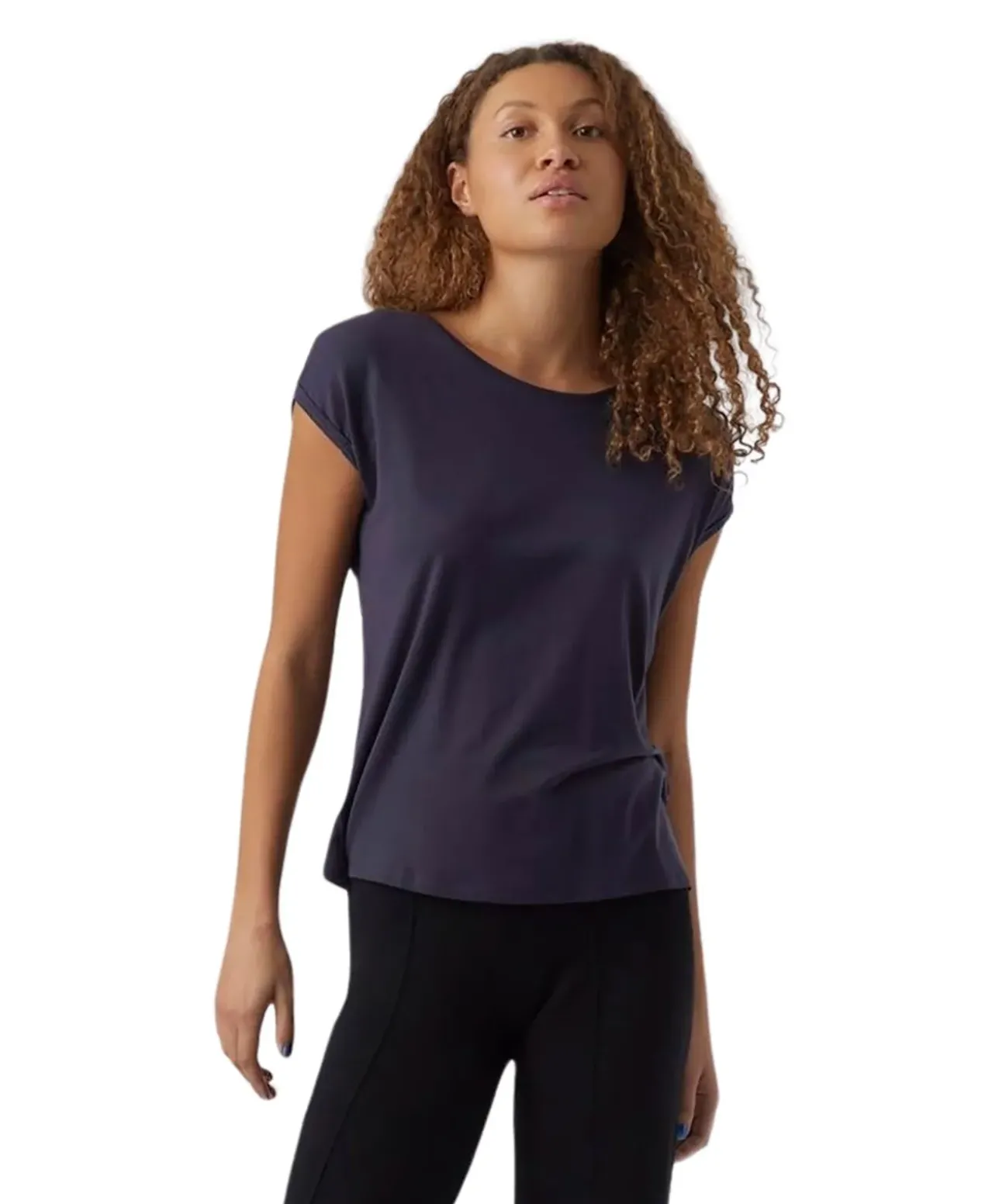 Vero Moda T-Shirt AVA mit Rundhals in Night Sky
