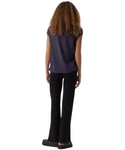 Vero Moda T-Shirt AVA mit Rundhals in Night Sky