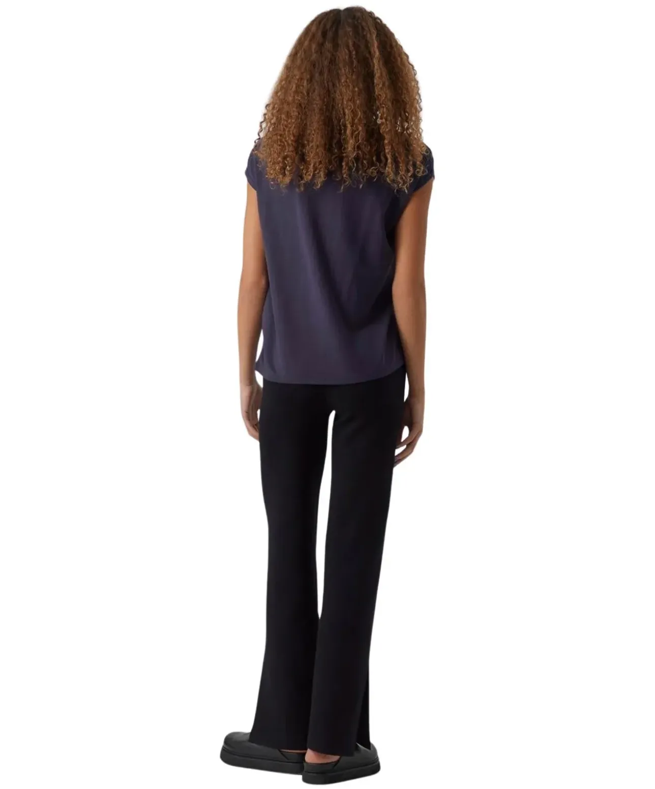 Vero Moda T-Shirt AVA mit Rundhals in Night Sky