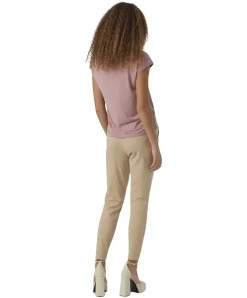 Vero Moda T-Shirt Filli mit V-Ausschnitt in Rose