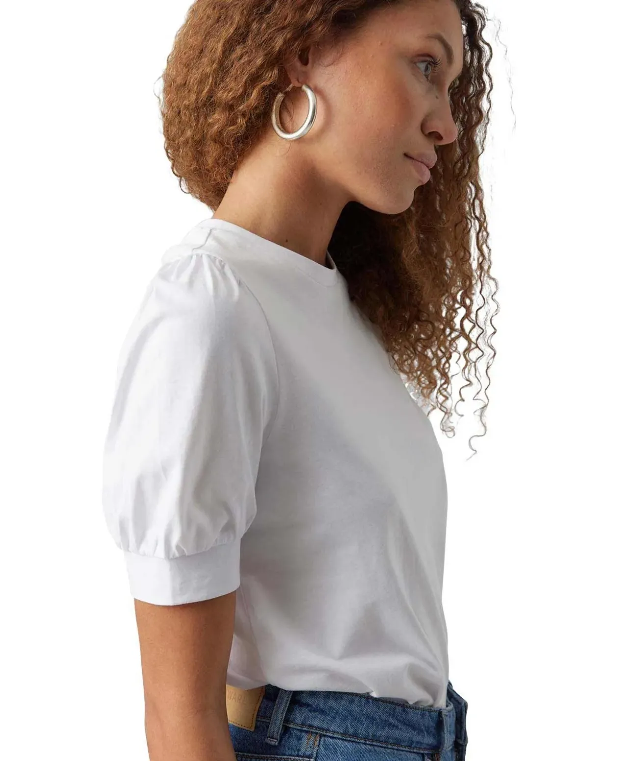 Vero Moda T-Shirt Kerry mit Rundhals in Weiß