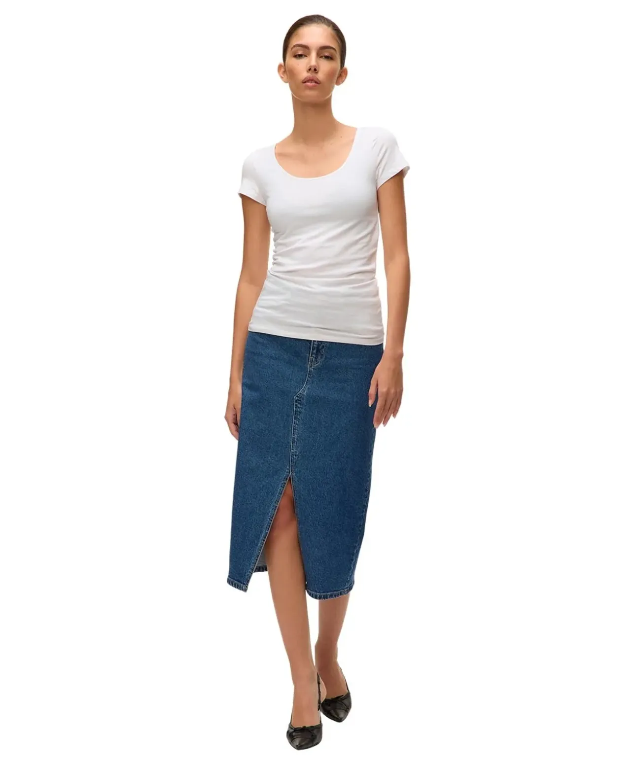 Vero Moda T-Shirt Maxi My Soft in weiß