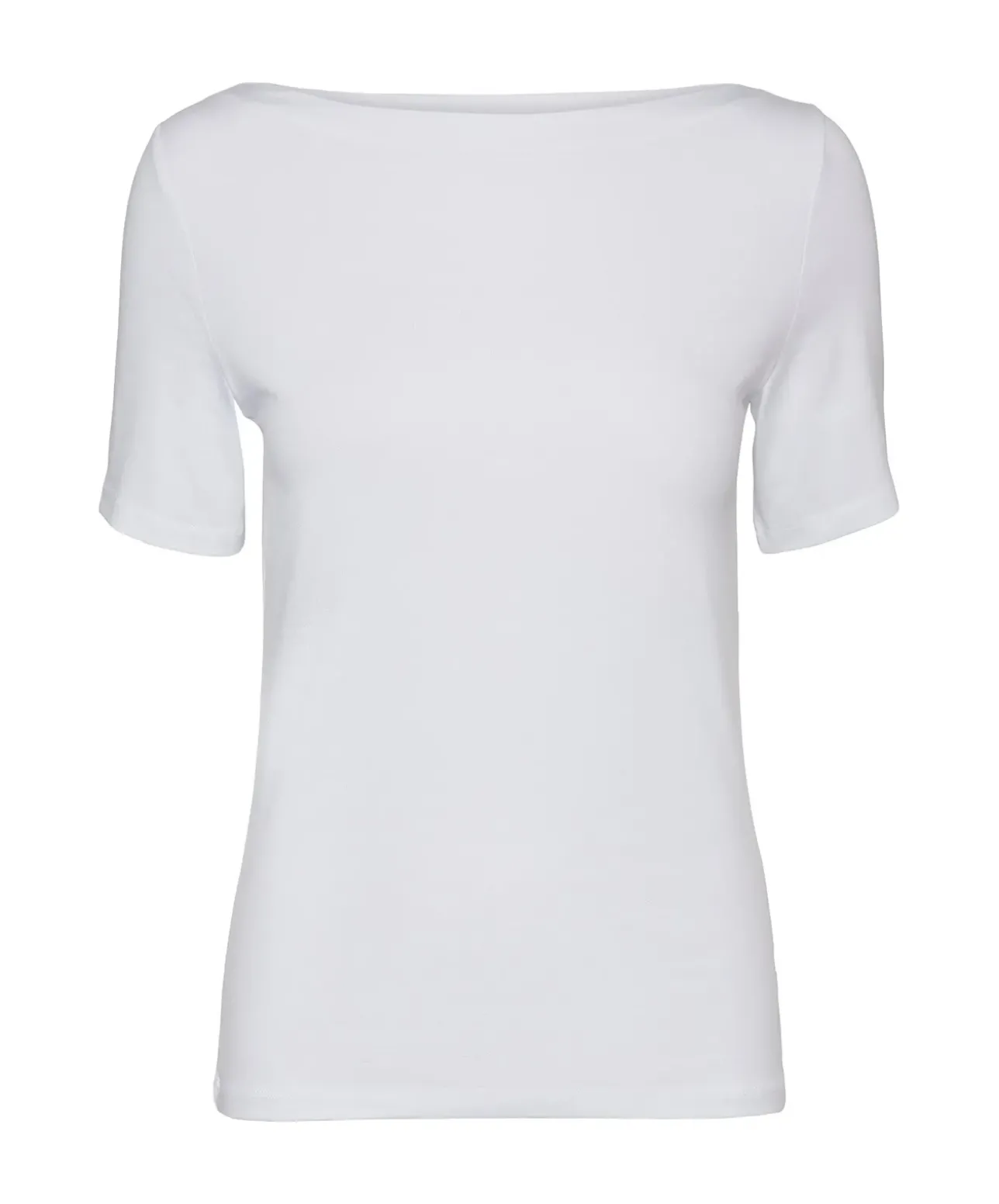 Vero Moda T-Shirt Panda mit U-Boot-Ausschnitt in Weiß