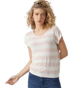 Vero Moda T-Shirt Wide Stripe mit Rundhals in Streifenoptik