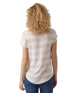 Vero Moda T-Shirt Wide Stripe mit Rundhals in Streifenoptik