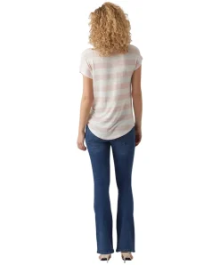 Vero Moda T-Shirt Wide Stripe mit Rundhals in Streifenoptik