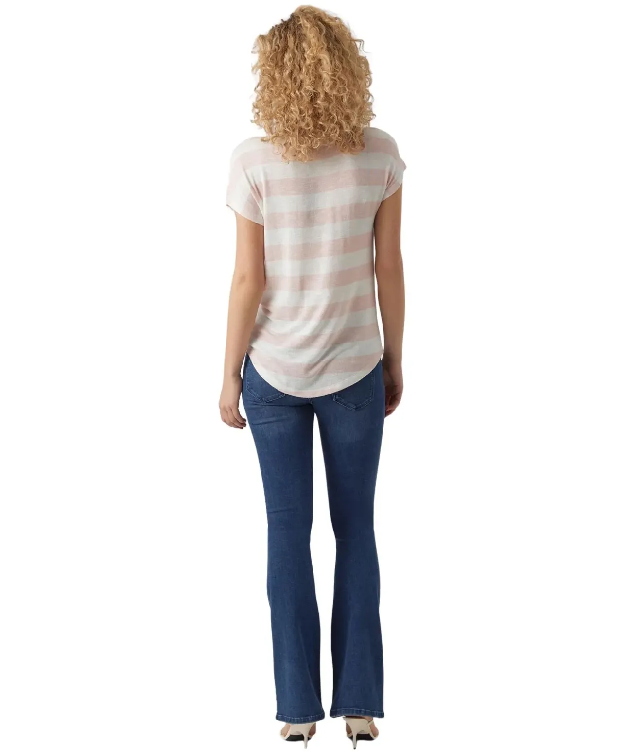 Vero Moda T-Shirt Wide Stripe mit Rundhals in Streifenoptik