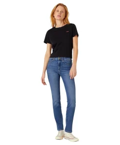 Wrangler Body Bespoke Slim fit Jeans in Mittelblau