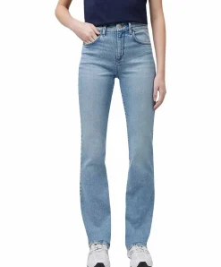 Wrangler Bootcut Jeans mit High Waist in Hellblau