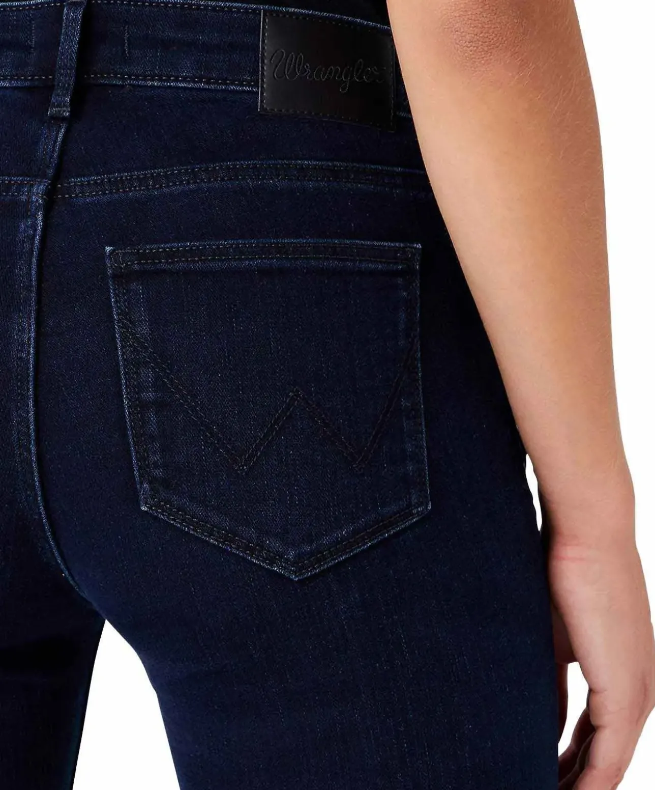 Wrangler Damen Jeans Straight Fit Body Bespoke in Blue Black