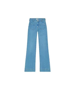 Wrangler Flare Jeans in Velvet Sky mit High Waist