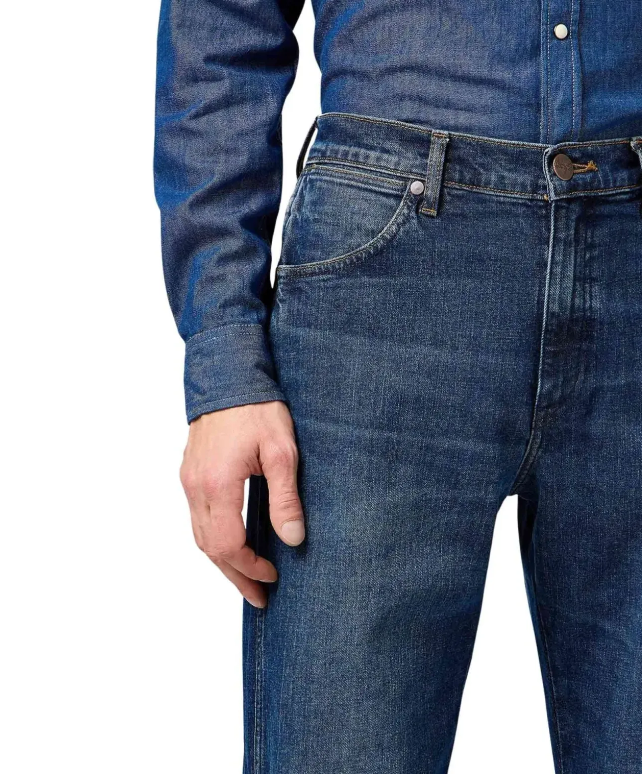 Wrangler Frontier Jeans in Meadow Haze Waschung