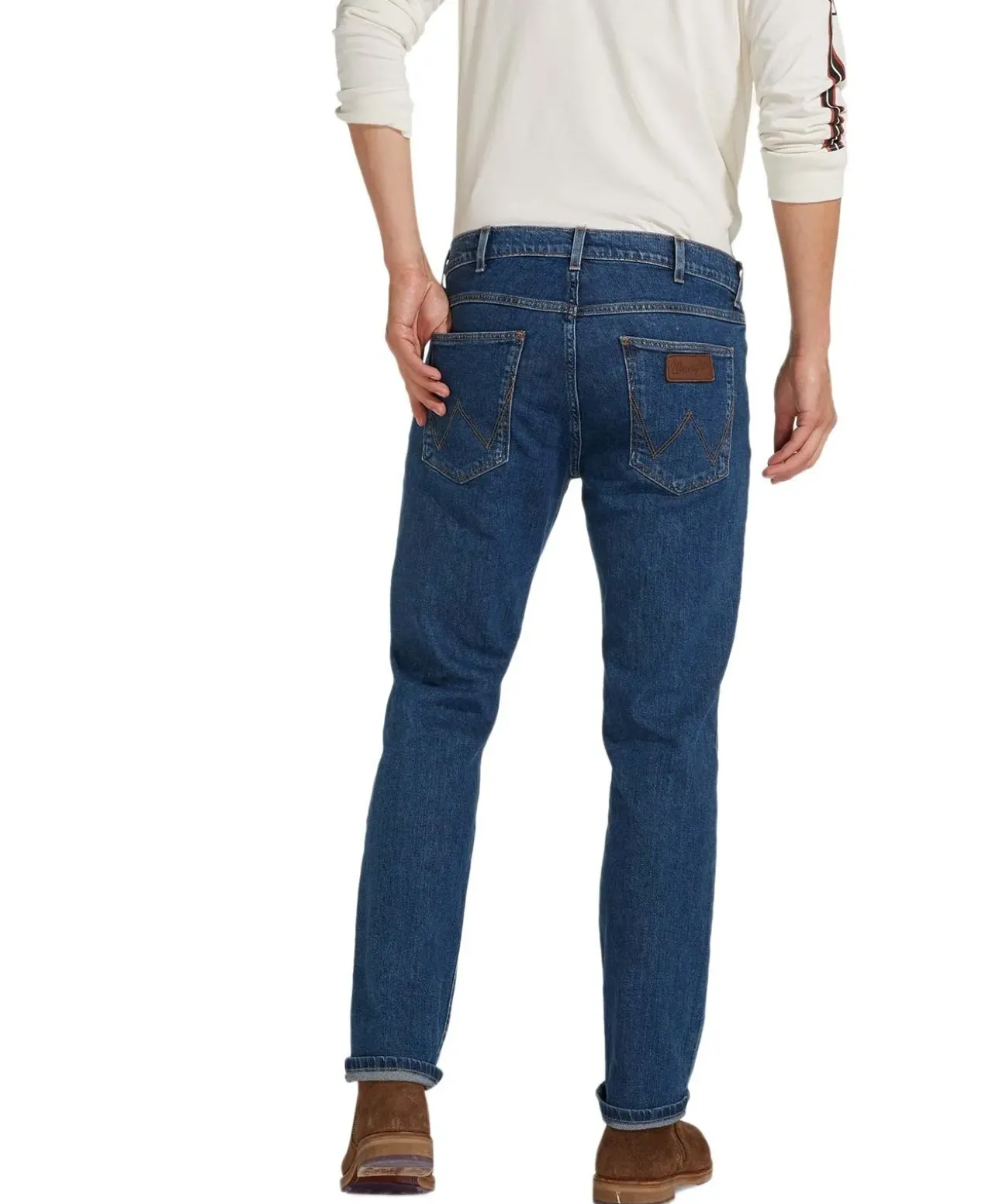 Wrangler Greensboro - Darkstone Jeans mit geradem Bein