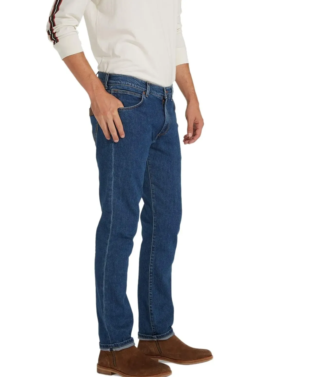 Wrangler Greensboro - Darkstone Jeans mit geradem Bein