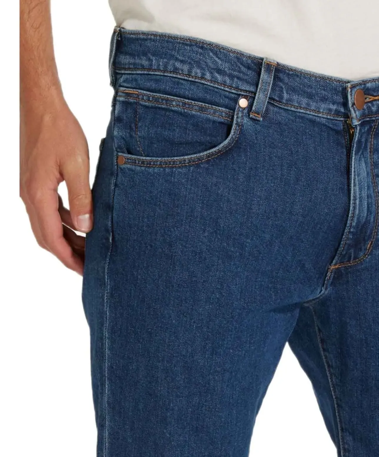 Wrangler Greensboro - Darkstone Jeans mit geradem Bein