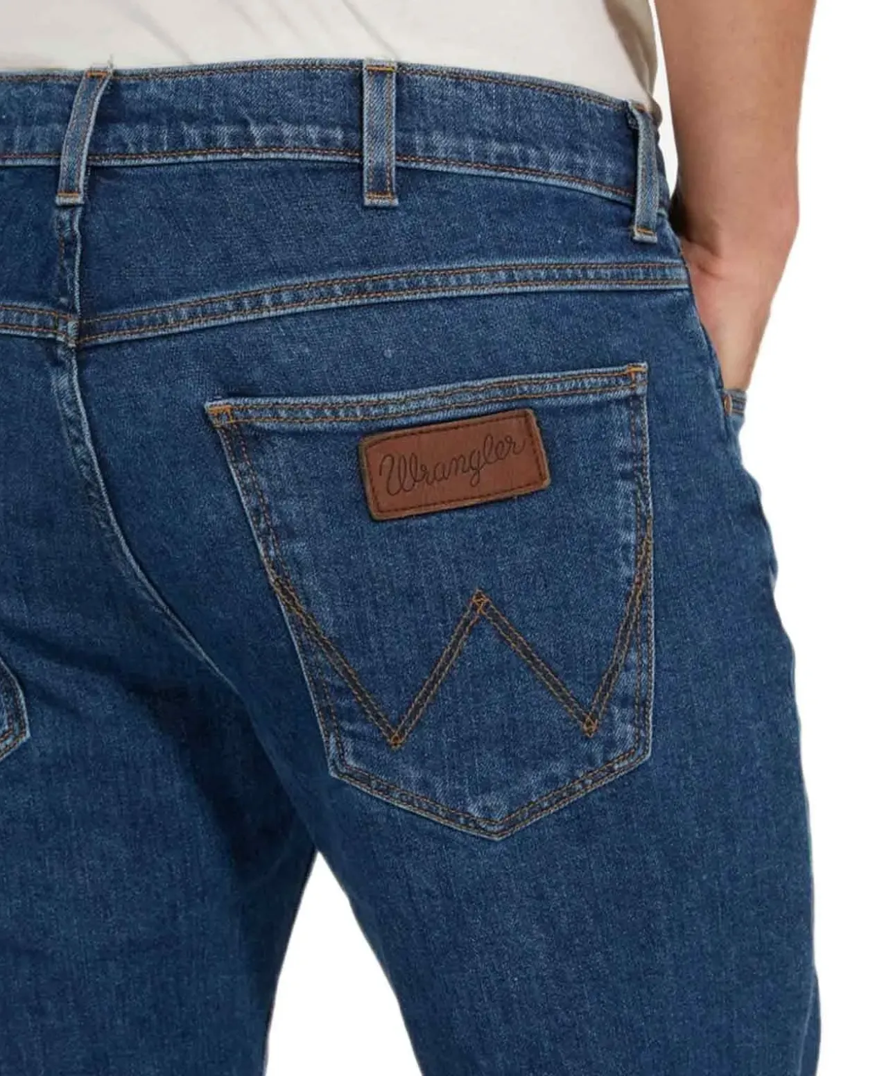 Wrangler Greensboro - Darkstone Jeans mit geradem Bein