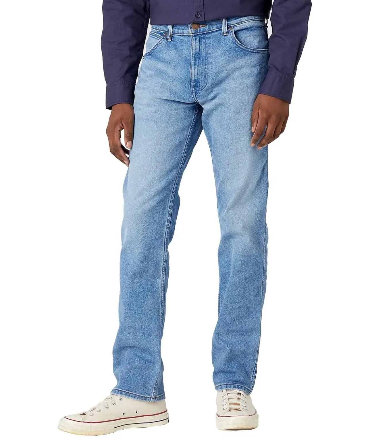 Wrangler Greensboro Jeans Straight Fit in Hellblau