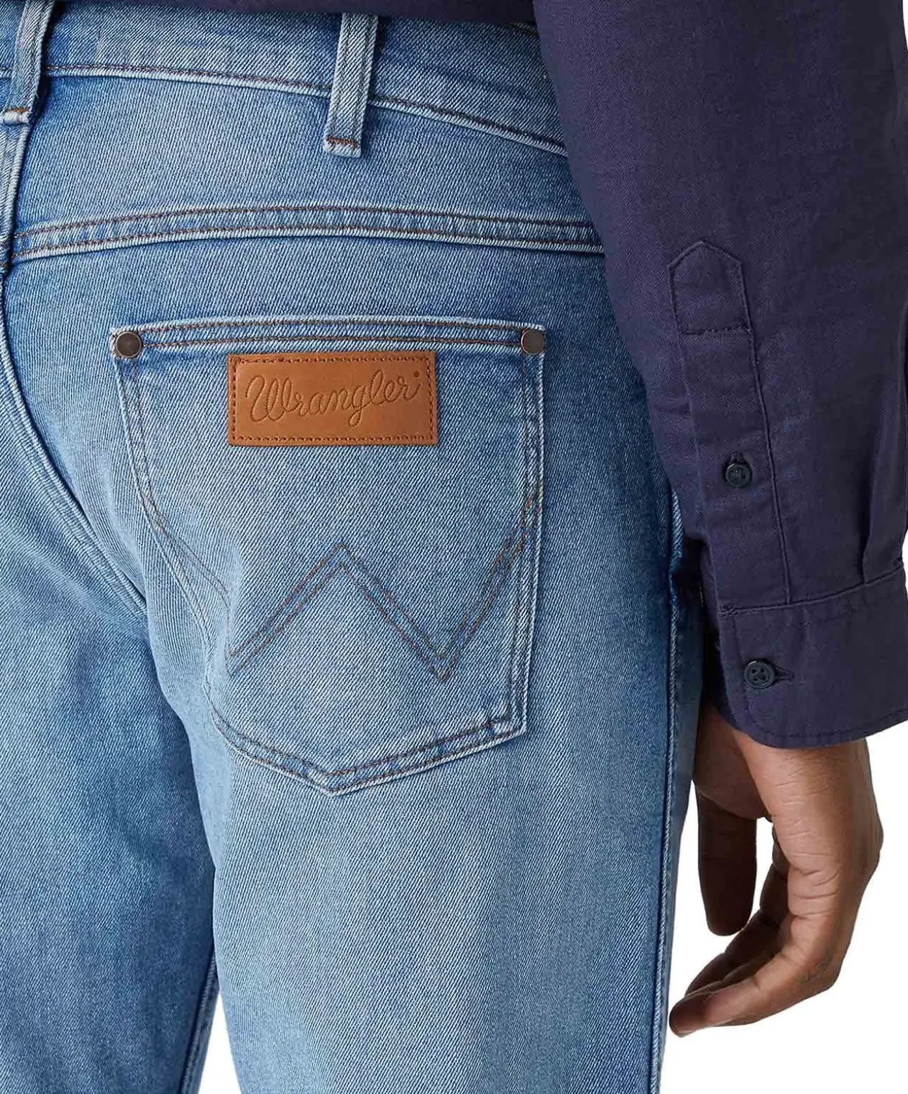 Wrangler Greensboro Jeans Straight Fit in Hellblau