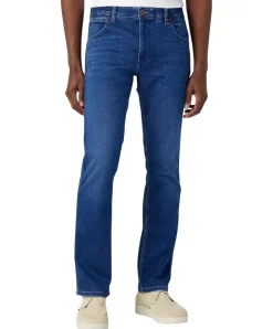 Wrangler Greensboro Jeans in blauem High-Stretch-Denim