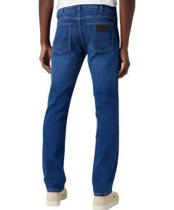 Wrangler Greensboro Jeans in blauem High-Stretch-Denim