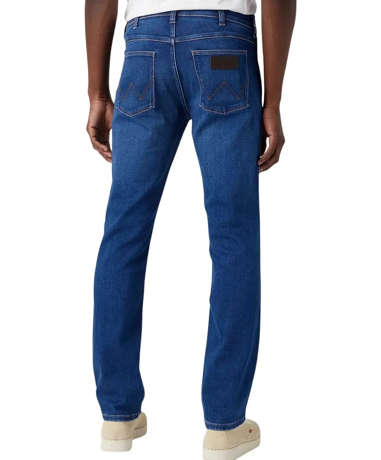 Wrangler Greensboro Jeans in blauem High-Stretch-Denim