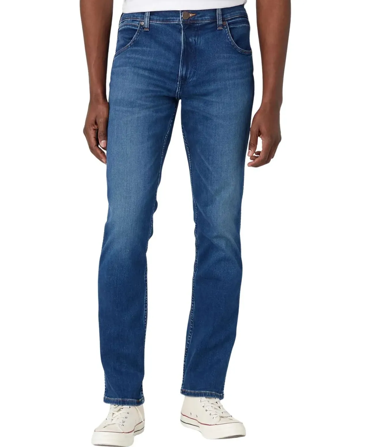 Wrangler Greensboro Jeans in blauem Low-Stretch-Denim