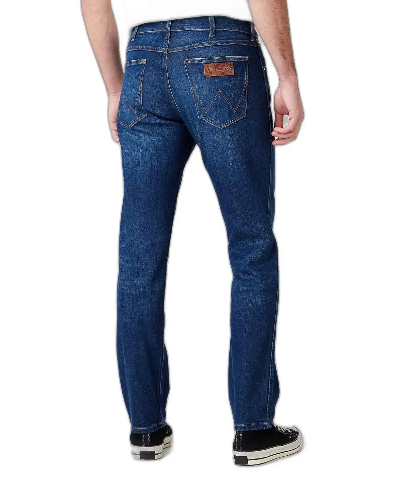 Wrangler Greensboro Jeans in indigoblauer Waschung