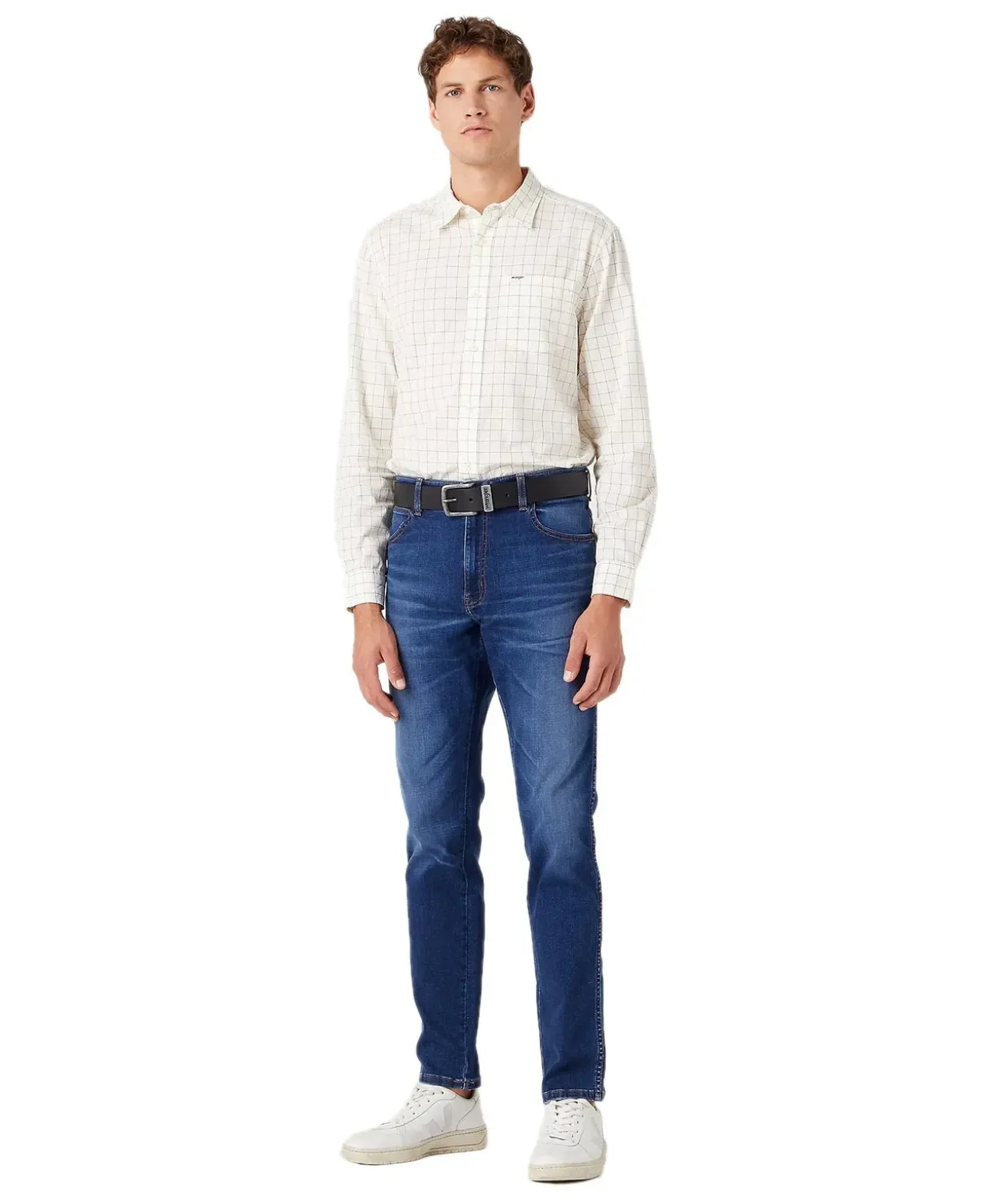 Wrangler Gürtel Basic Stitched Belt in Black