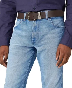 Wrangler Gürtel Basic Stitched Belt in Brown