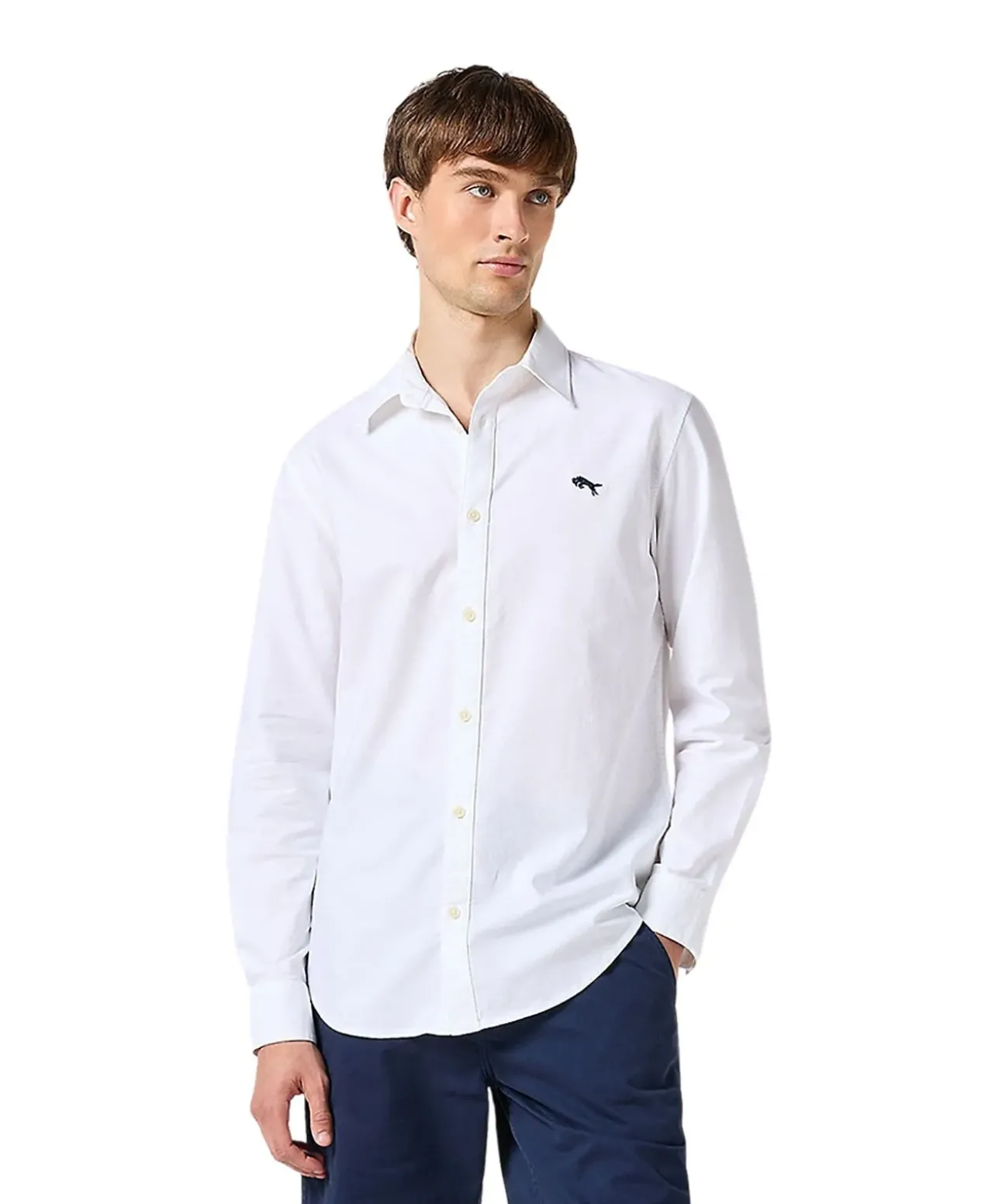Wrangler Hemd in weiß mit einer Brusttasche