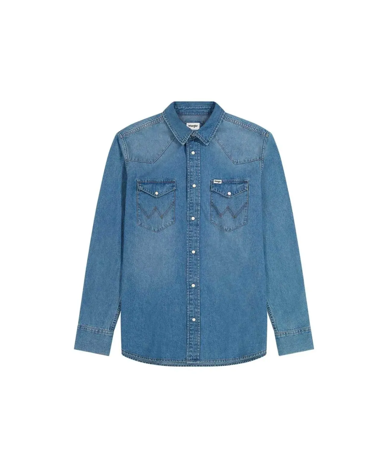 Wrangler Hemd Western Shirt in Stonewash