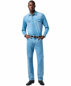 Wrangler Hemd Western Shirt in Stonewash