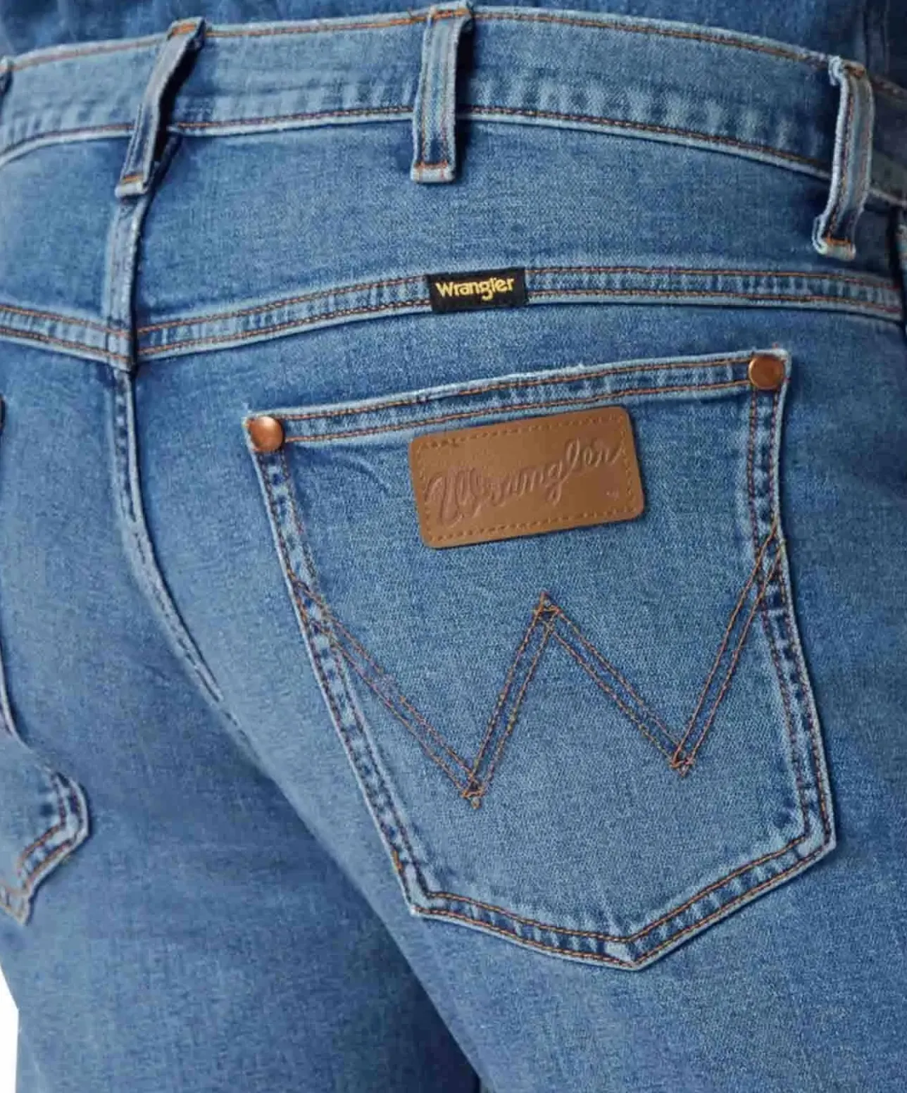 Wrangler Herren Jeans Original Slim in blauem 3 Years