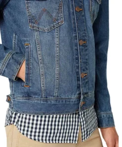 Wrangler Herren Jeansjacke Classic in Mid Stone