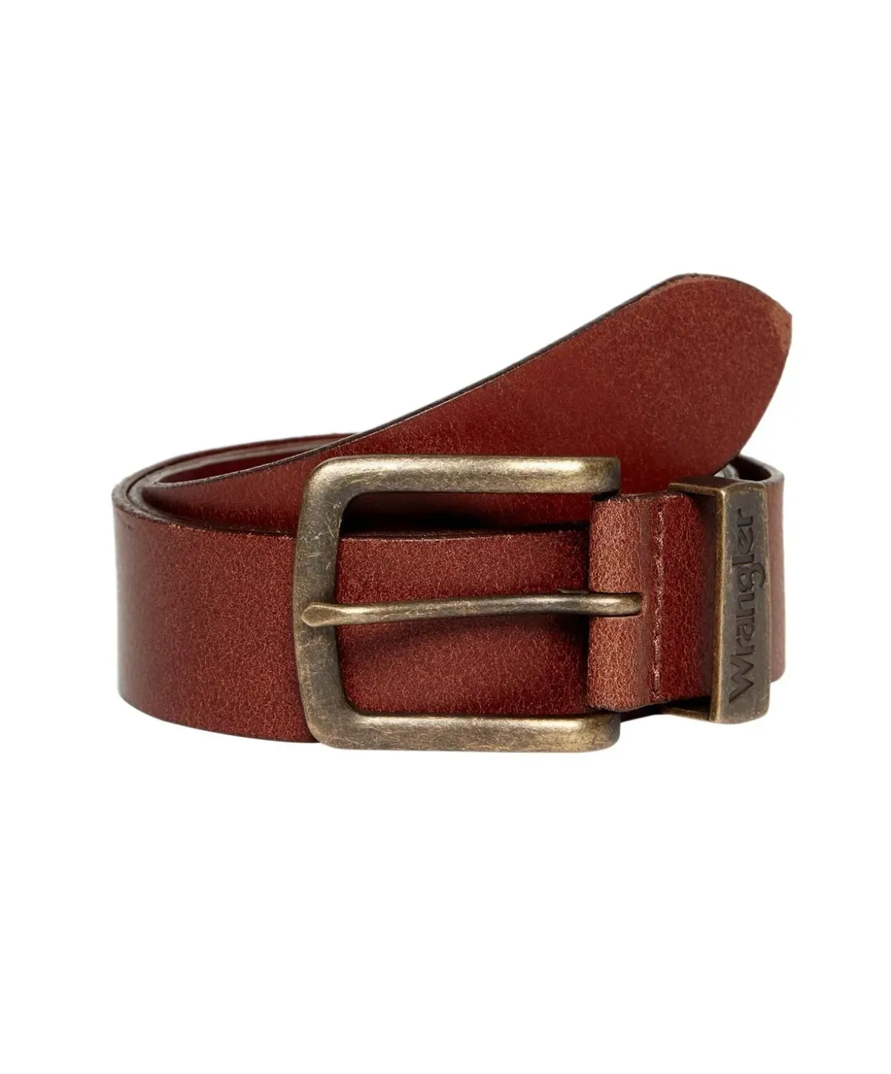 Wrangler Herren Ledergürtel in Cognac