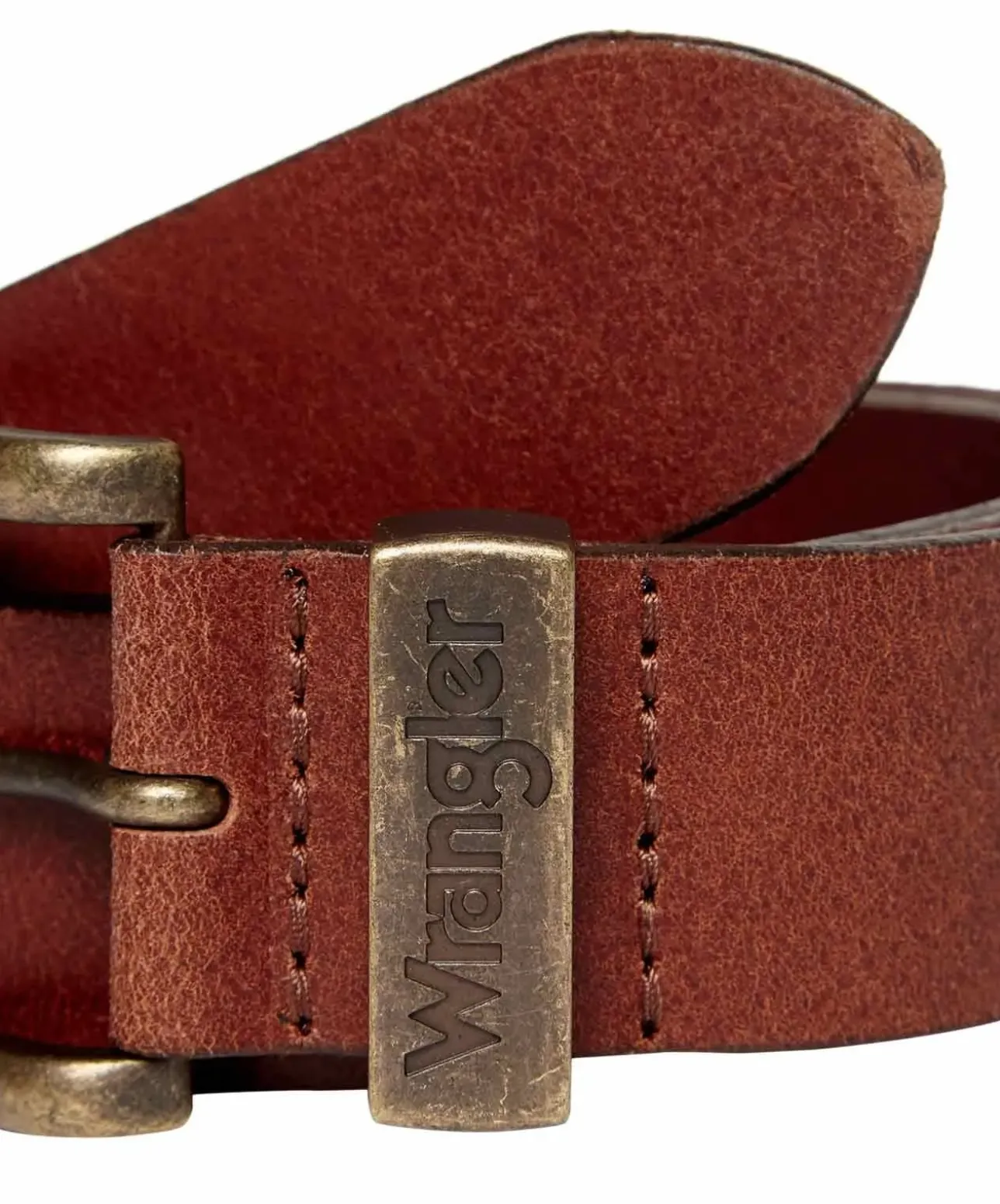 Wrangler Herren Ledergürtel in Cognac