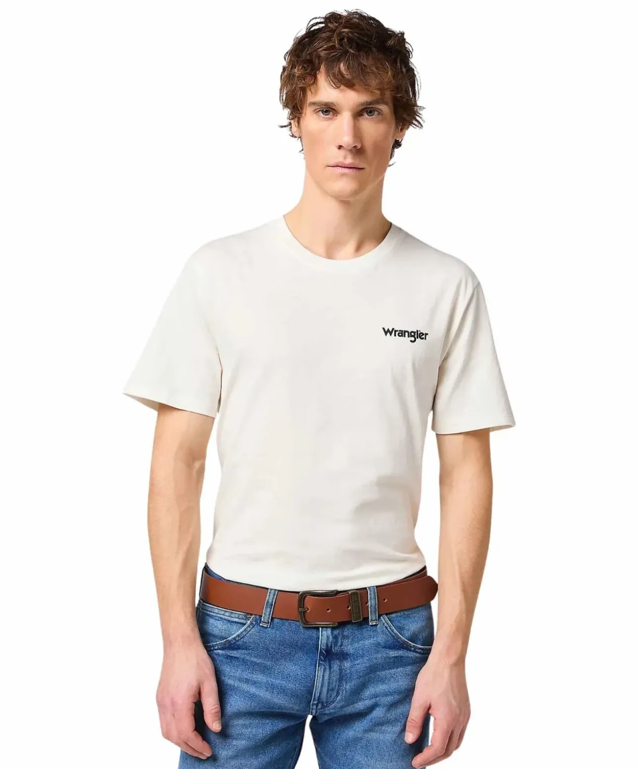 Wrangler Herren Ledergürtel in Cognac
