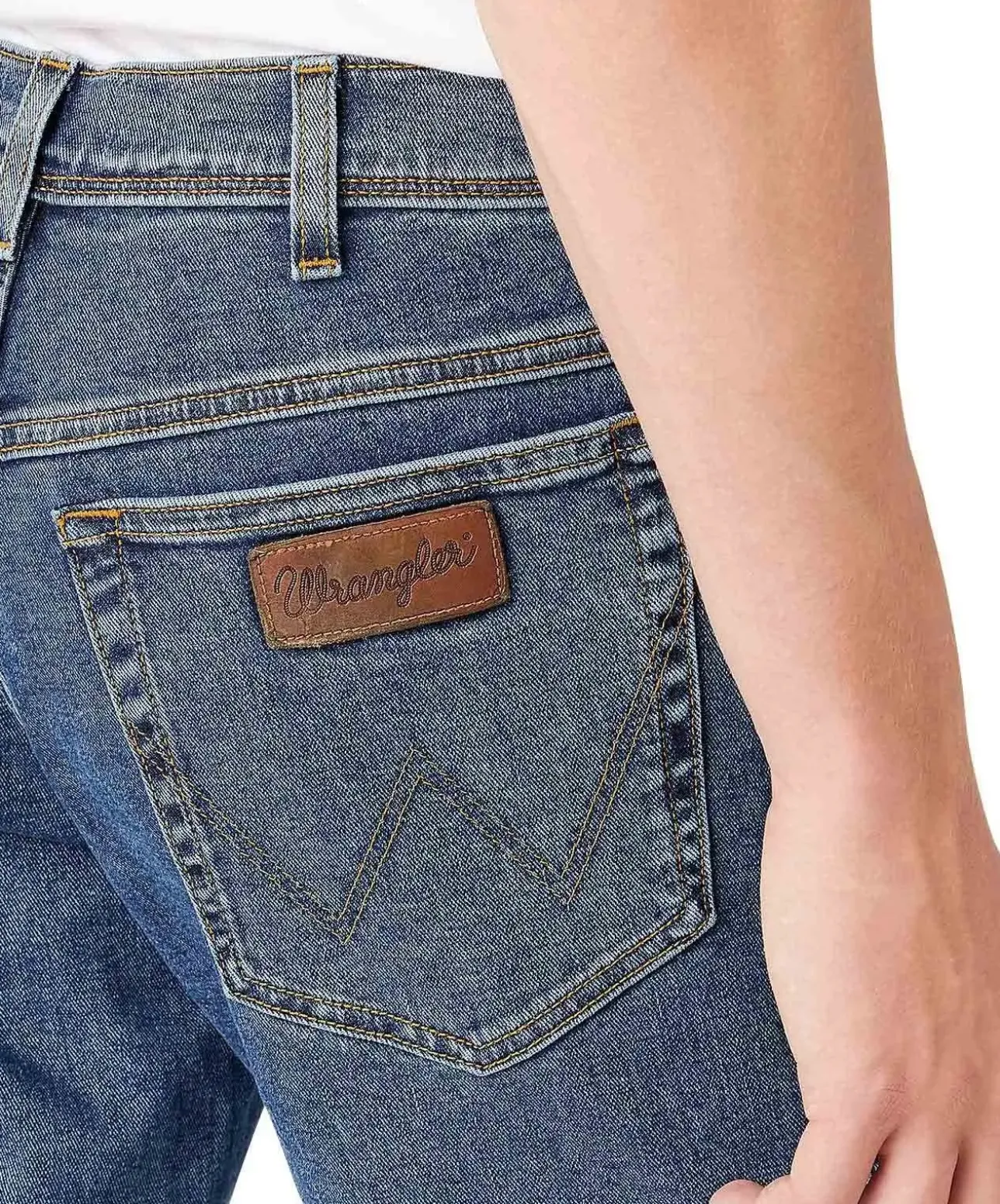 Wrangler Herren-Jeans Texas Slim in Stonewash