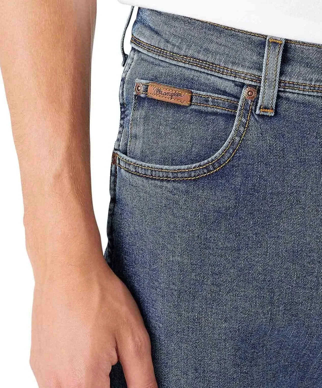 Wrangler Herren-Jeans Texas Slim in Stonewash