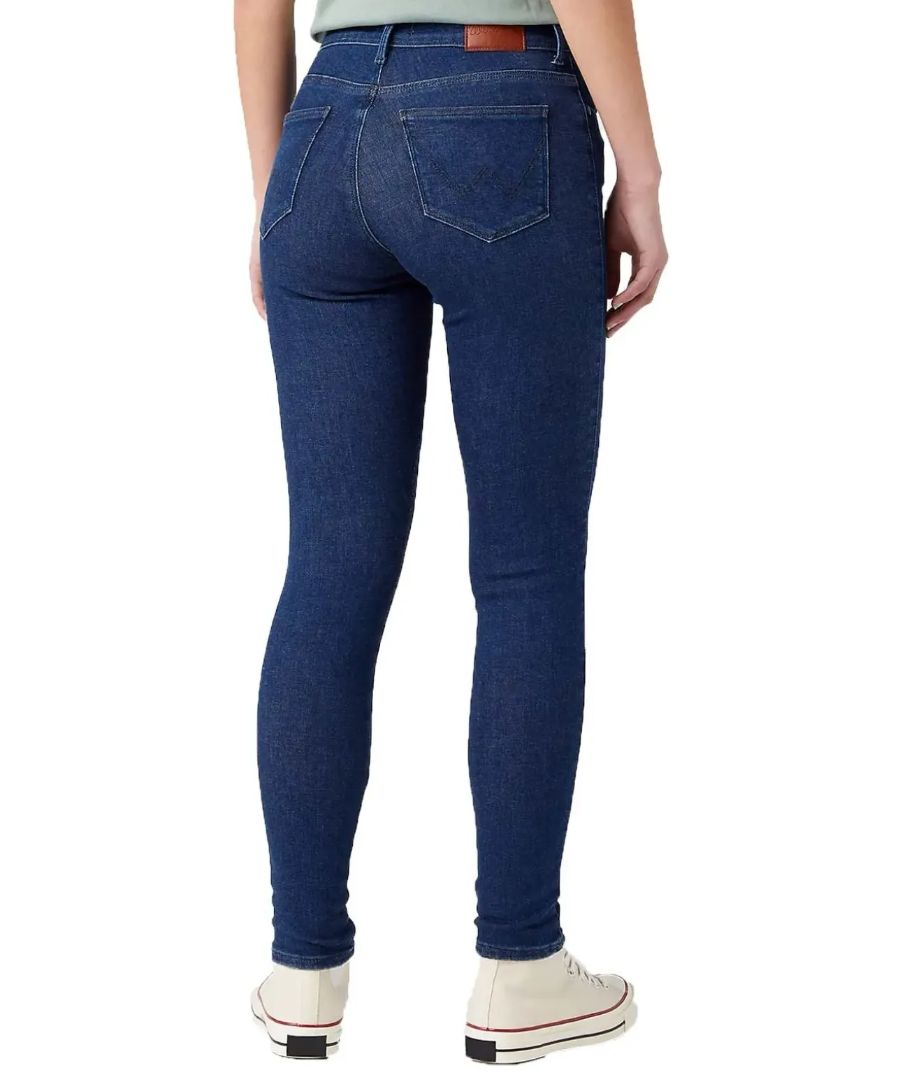 Wrangler High Jeans Skinny Fit in Dunkelblau