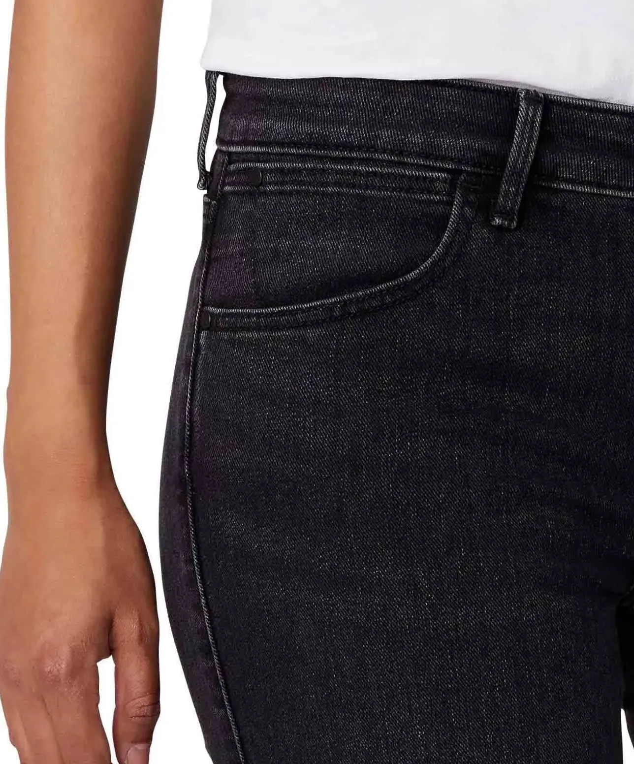 Wrangler Jeans Skinny Fit in schwarzem Soft Nights Denim