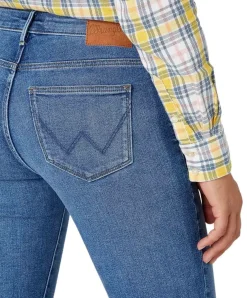 Wrangler Jeans Skinny Fit Body Bespoke in Mittelblau