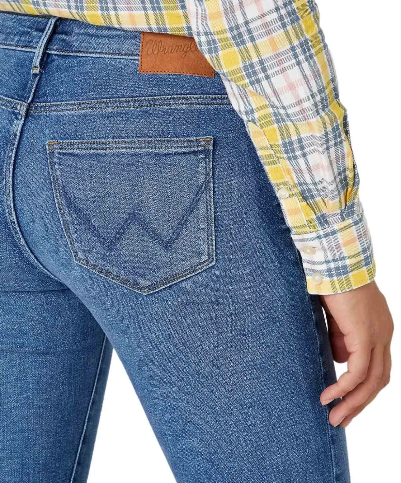 Wrangler Jeans Skinny Fit Body Bespoke in Mittelblau