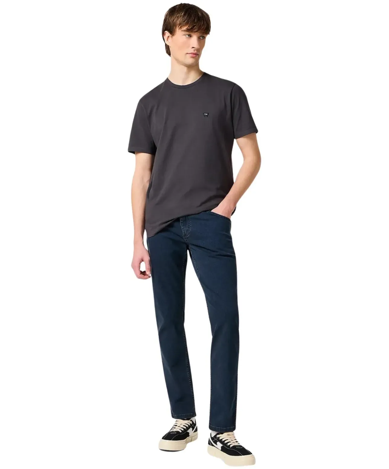 Wrangler Jeans Straight Fit Greensboro in Iron Blue