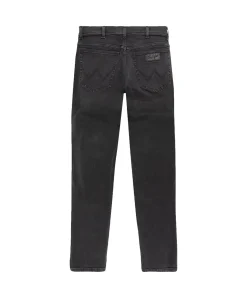 Wrangler Jeans Straight Fit Greensboro aus Black Denim