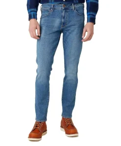 Wrangler Jeans Tapered Fit Larston in Blue Fever