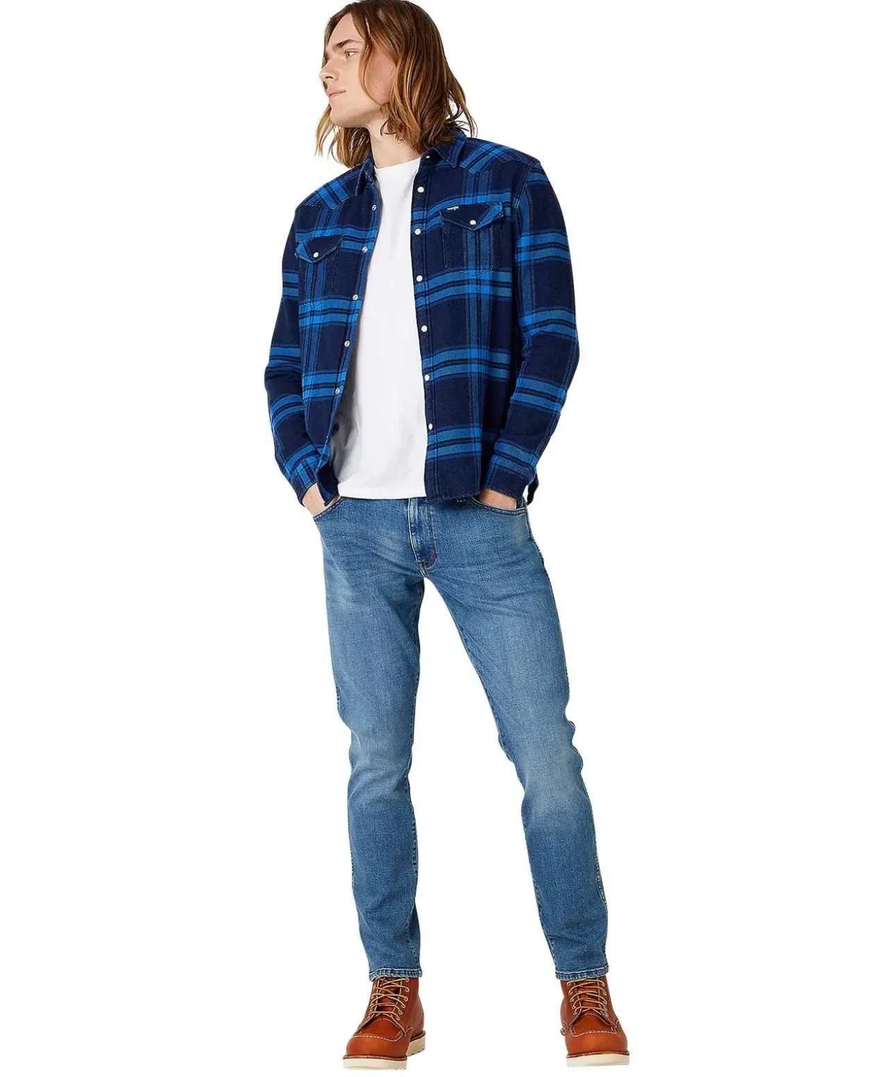 Wrangler Jeans Tapered Fit Larston in Blue Fever