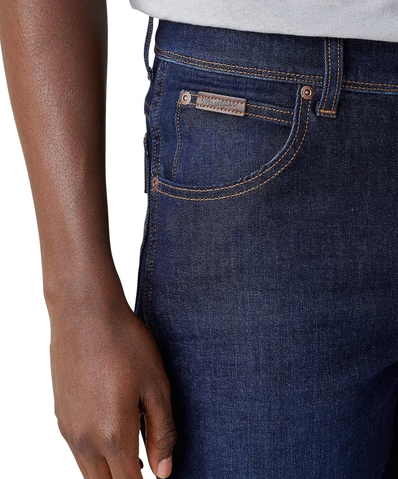 Wrangler Jeans Texas Slim in blauem Lucky Star